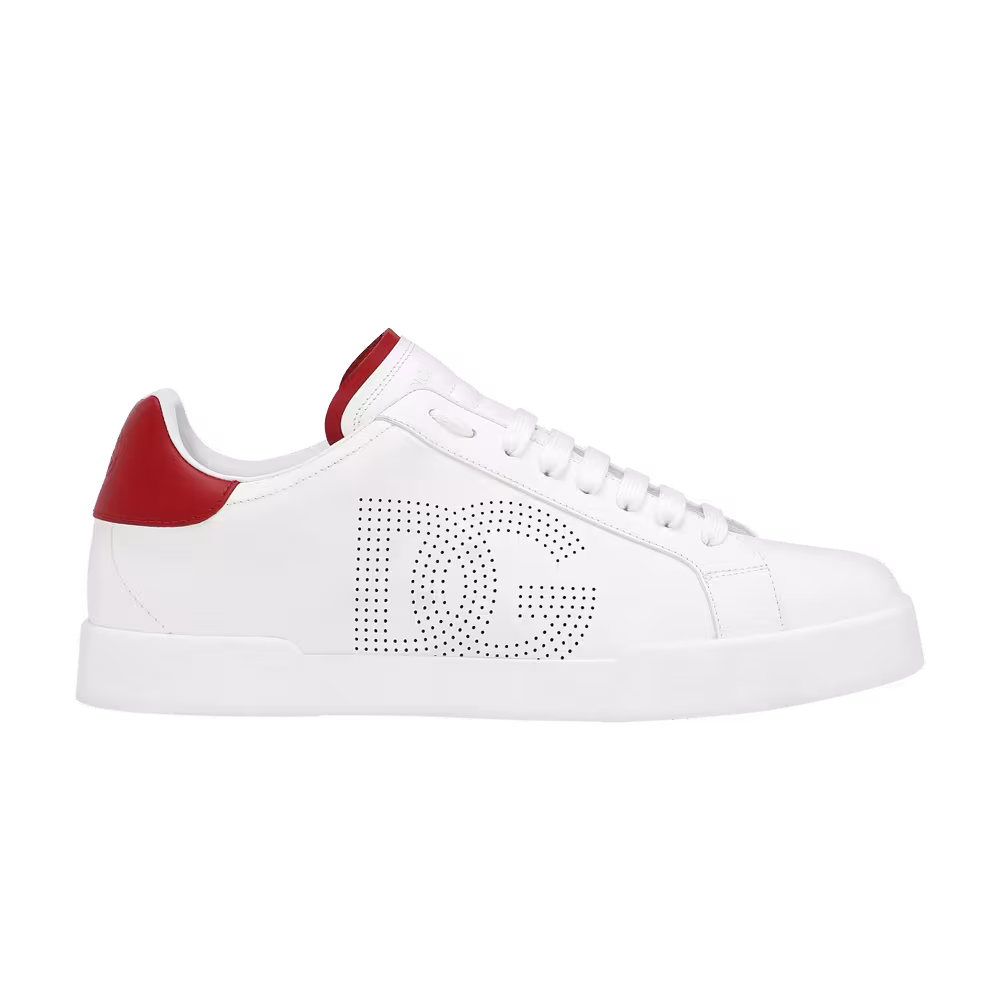 Dolce & Gabbana Portofino Perforated DG Logo - White Red