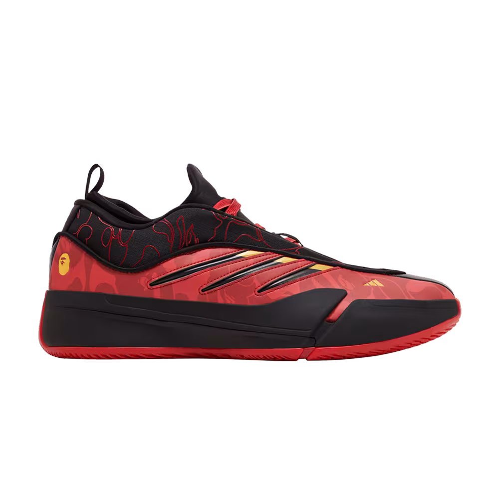 BAPE x adidas Dame 9 Black Scarlet
