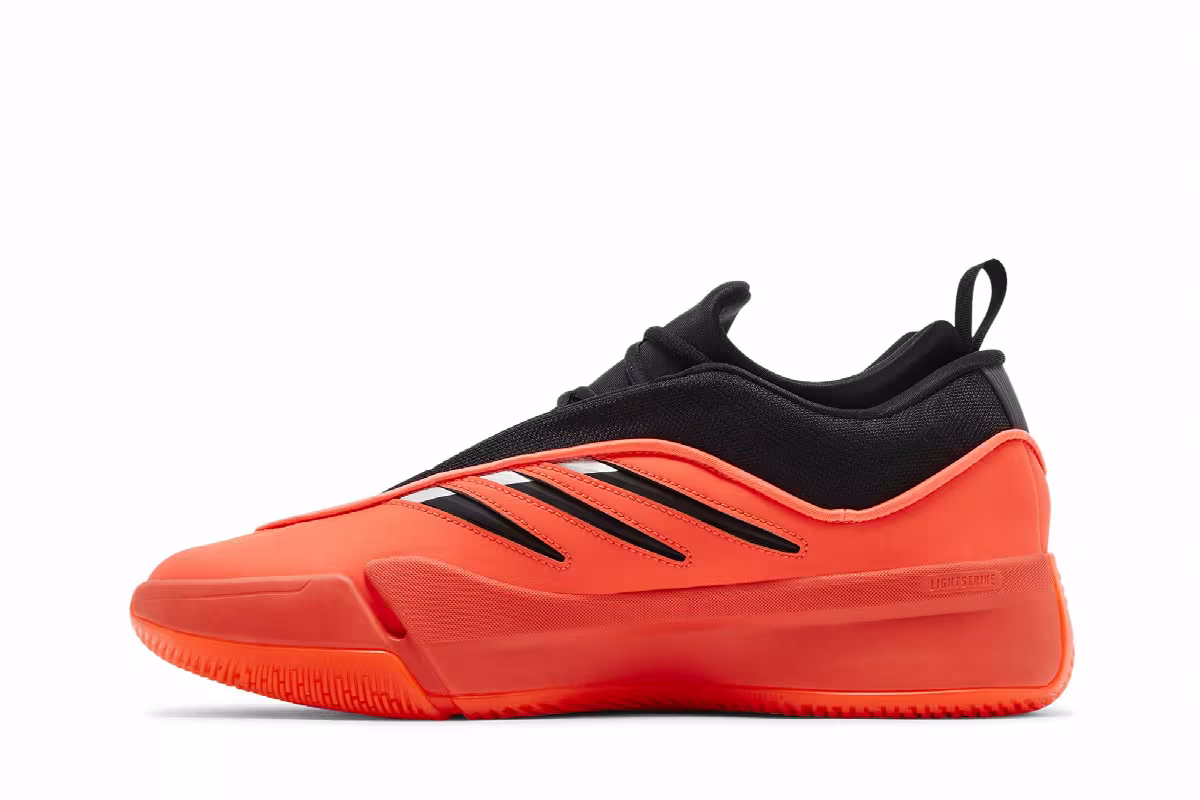 adidas Dame 9 Solar Red, view 4