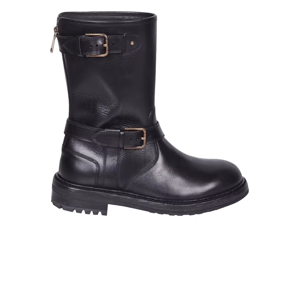 Dolce & Gabbana Biker Boots Black