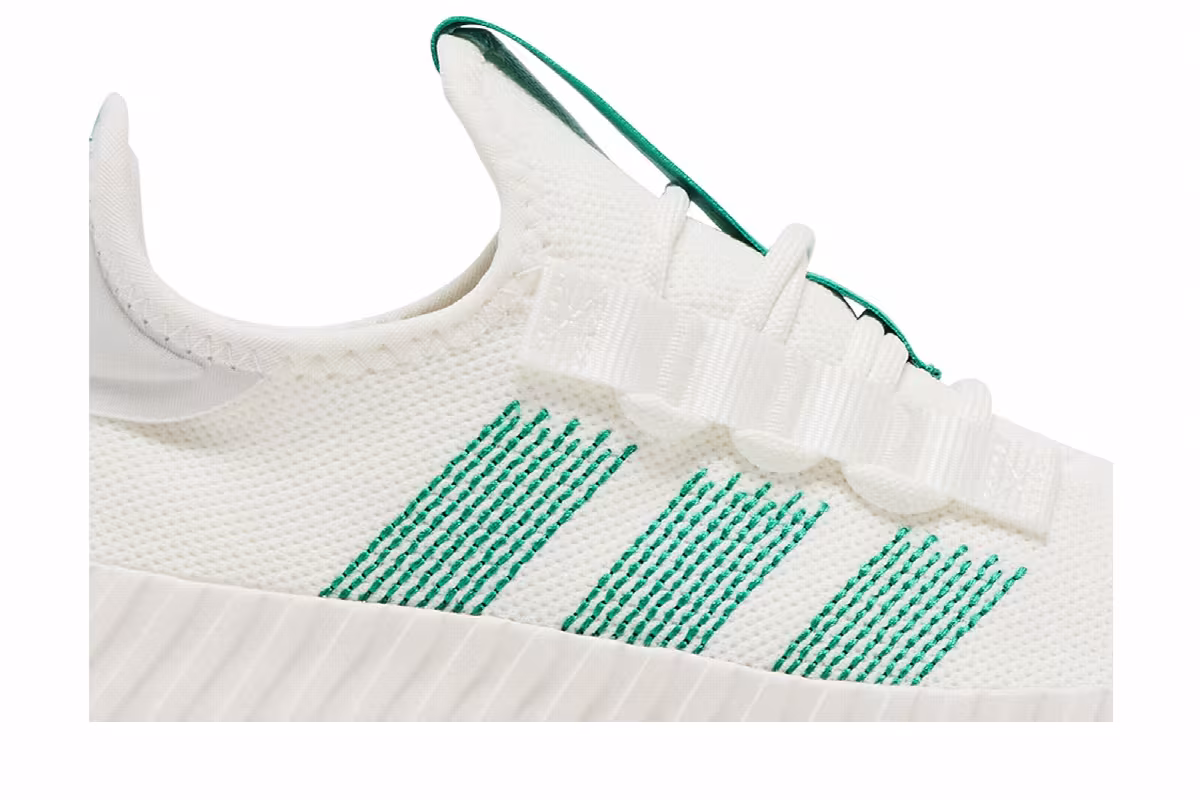 Adidas Women's Kaptir Flow White Court Green, view 3