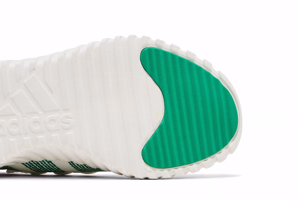 Adidas Women's Kaptir Flow White Court Green, view 6