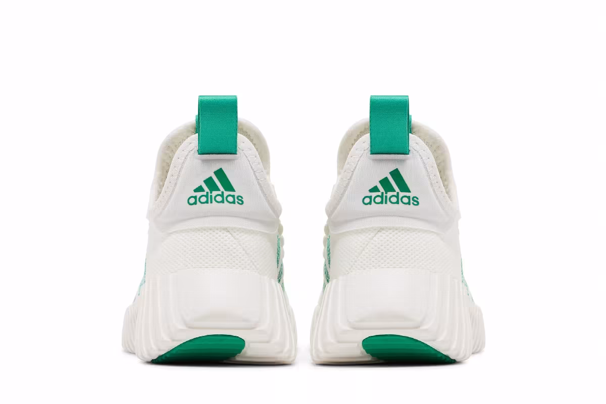 Adidas Women's Kaptir Flow White Court Green, view 7