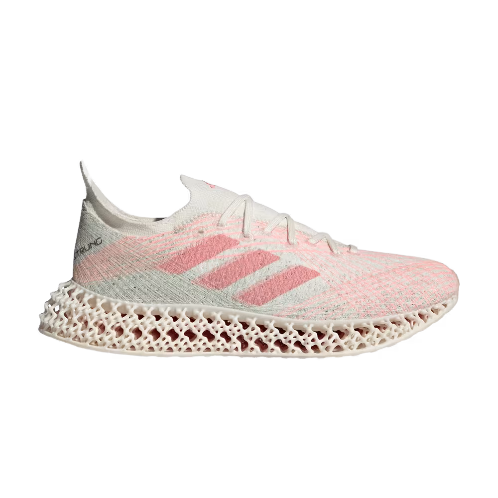 adidas Women's 4DFWD X Strung Off White Pink Spark
