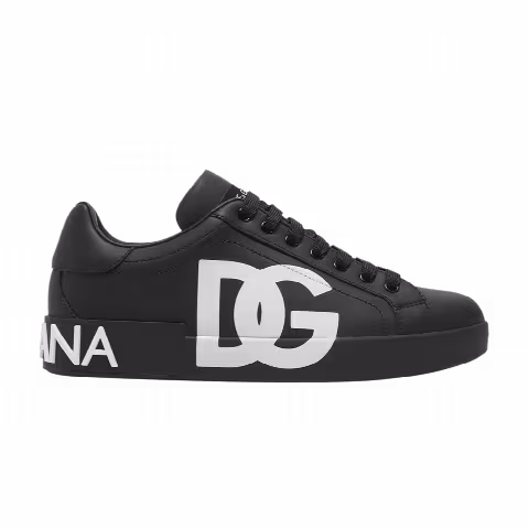 Dolce & Gabbana Portofino Low 'DG Logo Print - Black White'