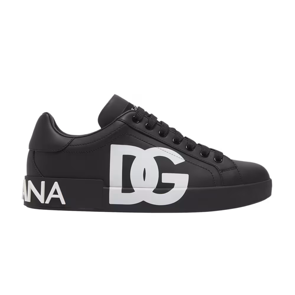 Dolce & Gabbana Portofino Low DG Logo Print - Black White
