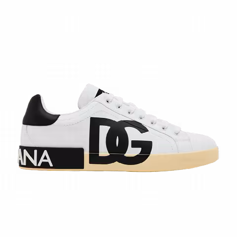 Dolce & Gabbana Portofino Low 'DG Logo Print - White Black'