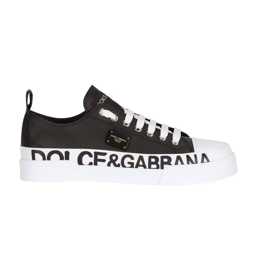 Dolce & Gabbana Women's Portofino Logo Print - Black White