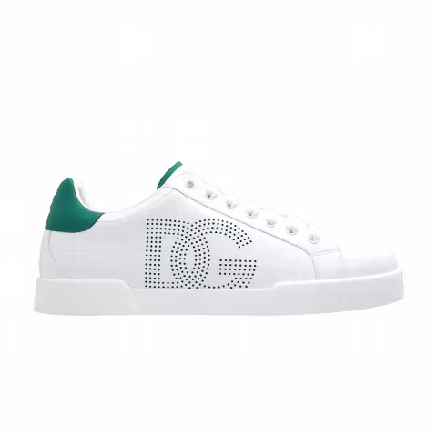 Dolce & Gabbana Portofino Calfskin Sneaker 'White Green'