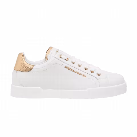 Dolce & Gabbana Portofino Low 'Lettering Logo - White Gold'