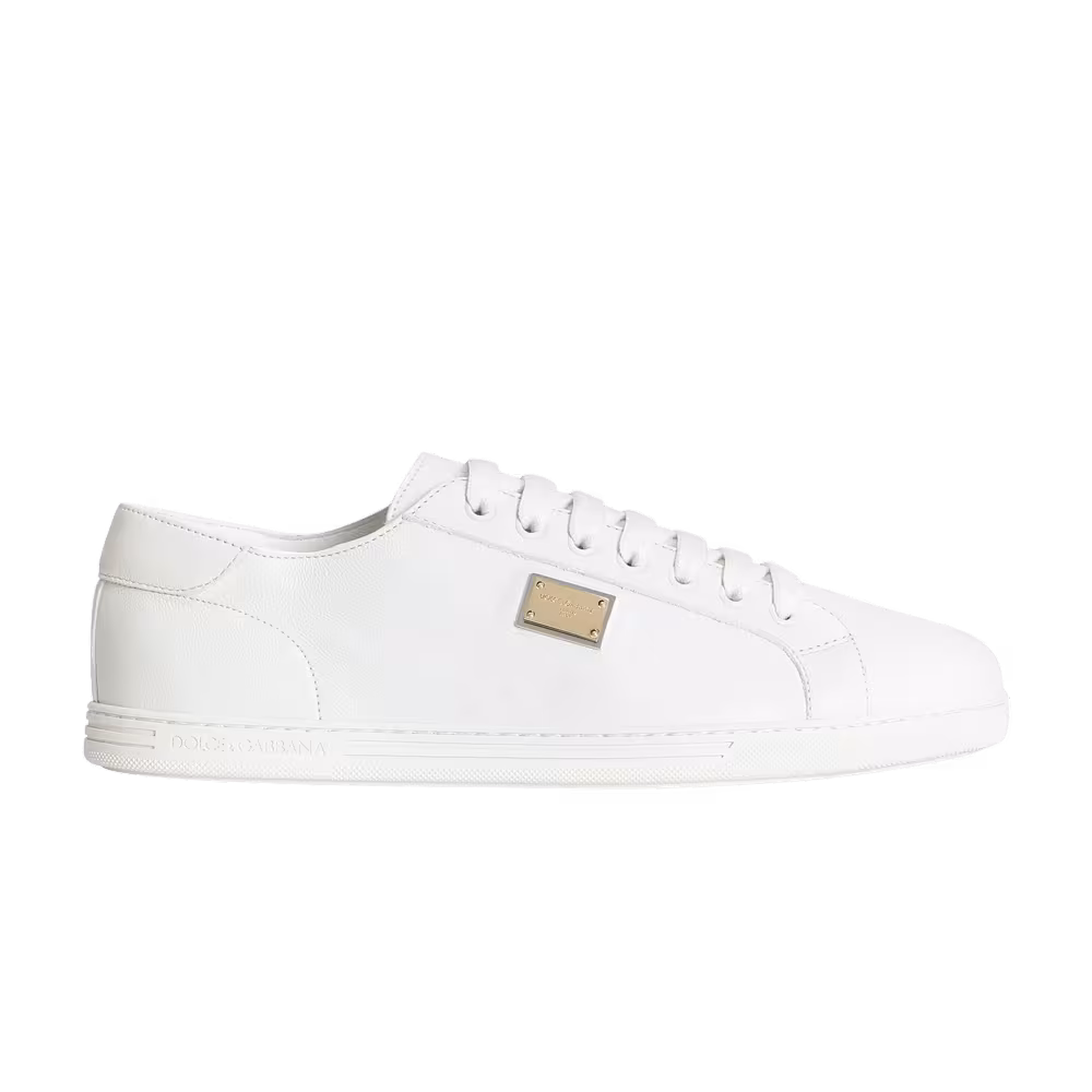 Dolce & Gabbana Saint Tropez Calfskin Sneaker White