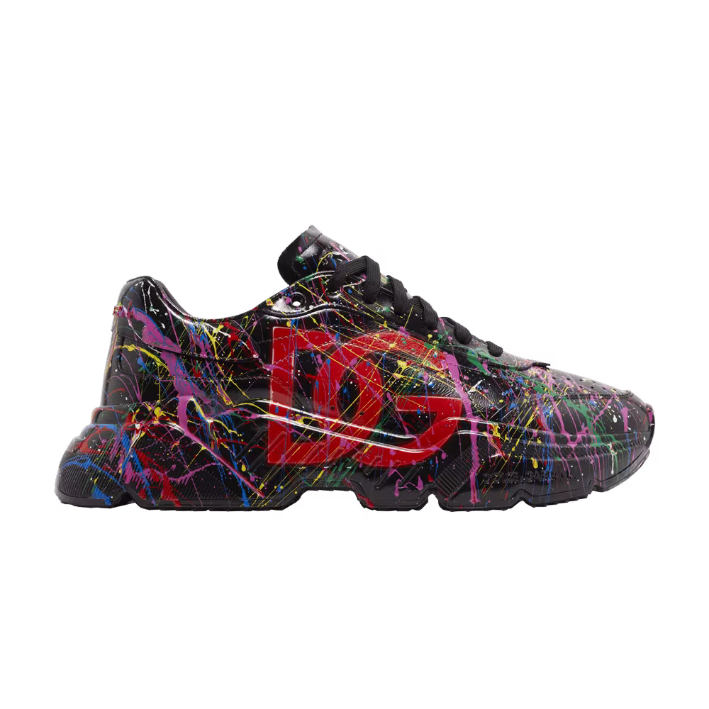 Dolce & Gabbana Daymaster Black Paint Splatter