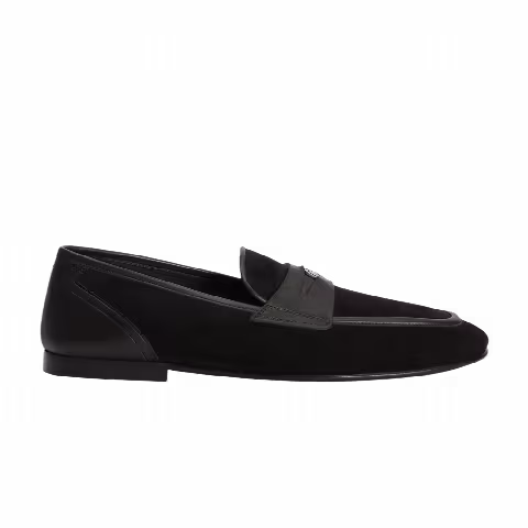 Dolce & Gabbana Split Calfskin Slipper 'Black'