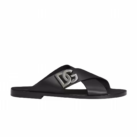 Dolce & Gabbana Logo Sandal 'Black'