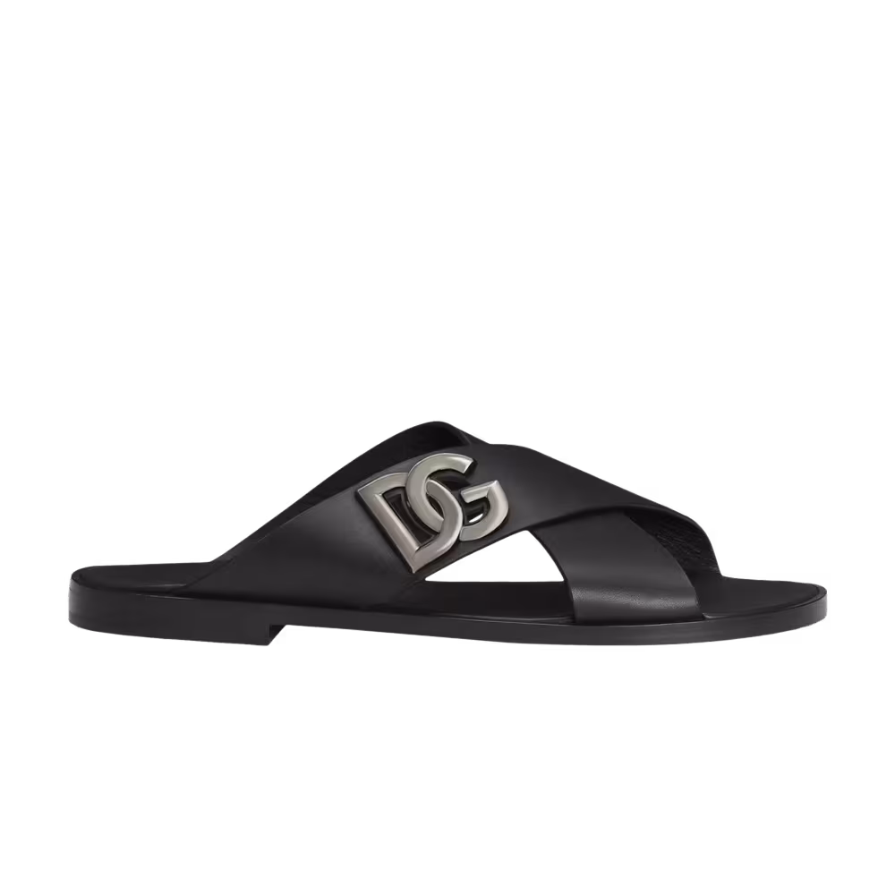 Dolce & Gabbana Logo Sandal Black