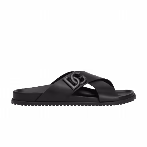 Dolce & Gabbana Calfskin Sandal 'Black'