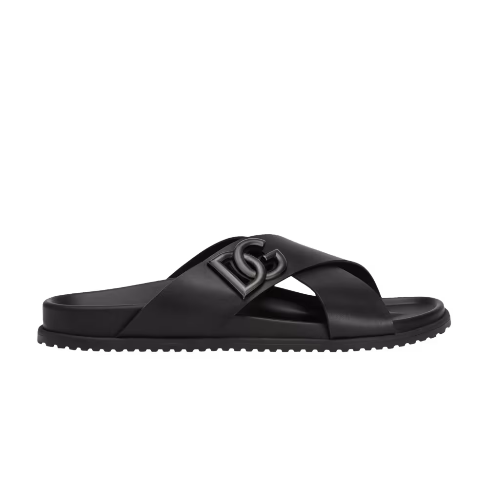 Dolce & Gabbana Calfskin Sandal Black