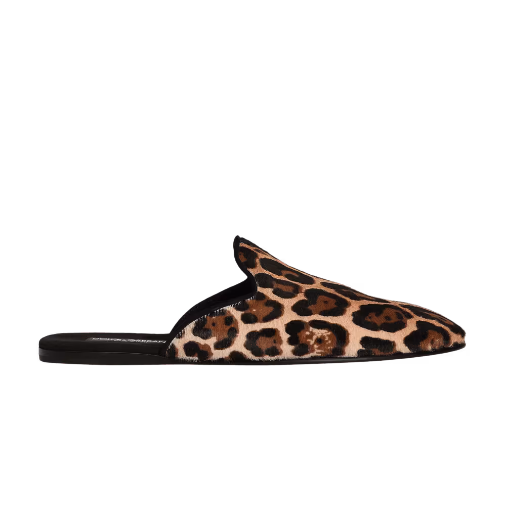 Dolce & Gabbana Pony Slipper Leopard