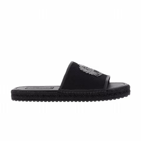 Dolce & Gabbana Cross-Stitch Espadrille 'Black'