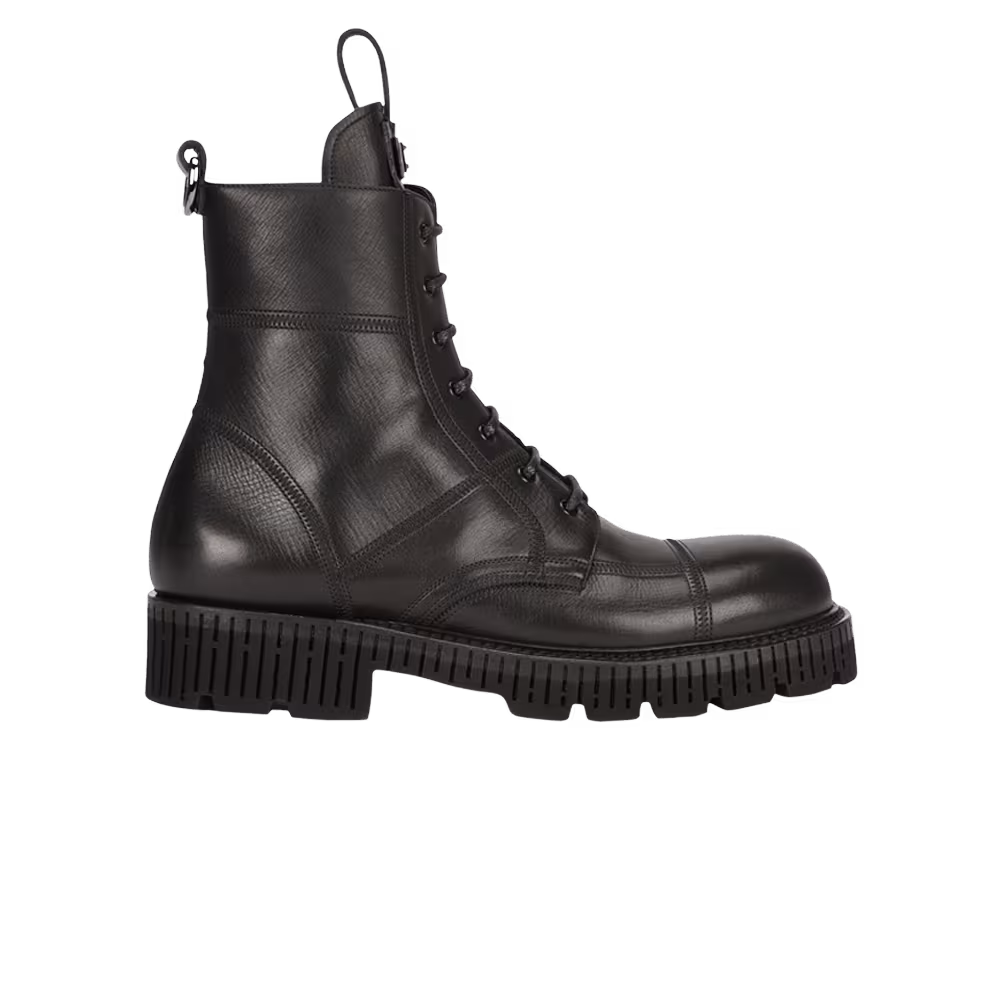 Dolce & Gabbana Bernini Combat Boot Black