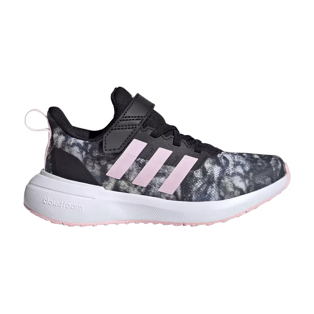 Adidas FortaRun 2.0 Cloudfoam EL Little Kid Black Tie-Dye