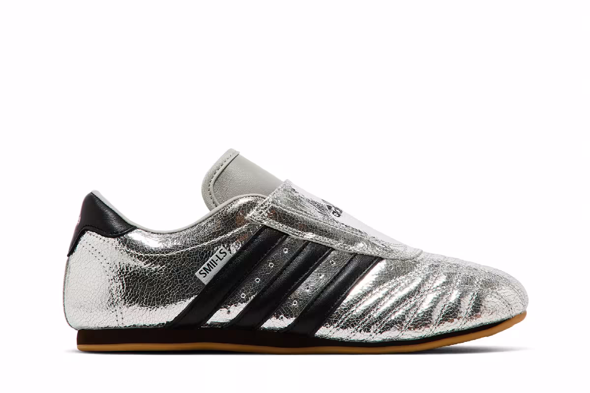 adidas Women's Taekwondo Silver Metallic Black, view 2