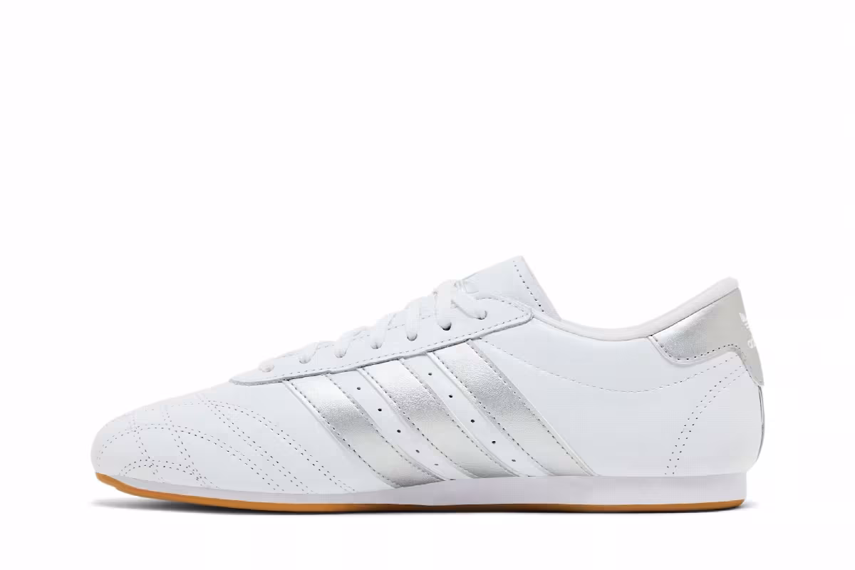 adidas Women's Taekwondo Lace White Silver Metallic Gum, view 4