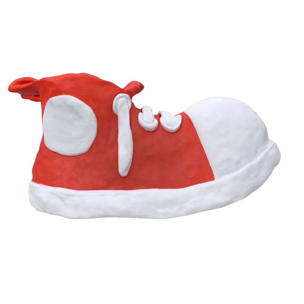 Bravest Studios Clay Shoe Red White