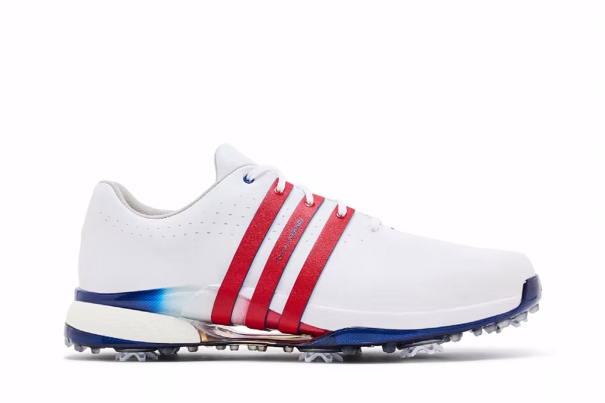 adidas Tour 360 24 Golf White Scarlet Royal, view 2