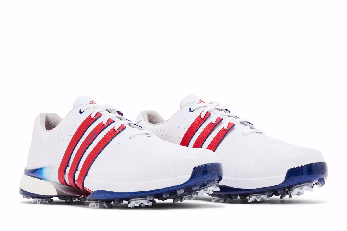 adidas Tour 360 24 Golf White Scarlet Royal, view 9