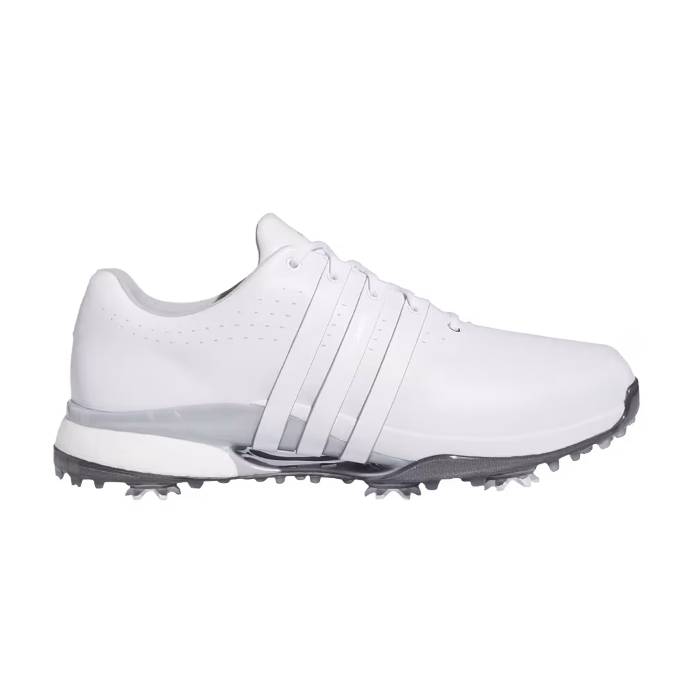Adidas Tour 360 24 Golf Wide White Silver Metallic