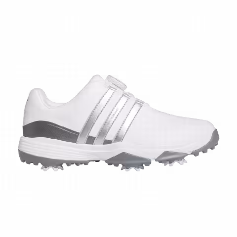 Adidas Tour 360 24 BOA Golf J 'White Iron Metallic'