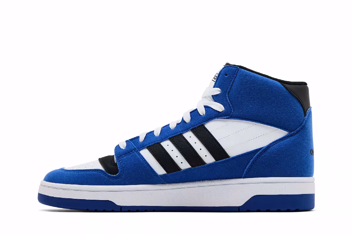 Adidas Break Start Mid Royal Blue Black, view 4