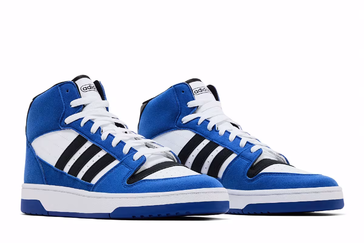 Adidas Break Start Mid Royal Blue Black, view 9
