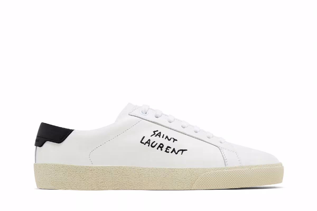 Saint Laurent Women's Court Classic SL/06 Low Optic White Black 2023, view 2