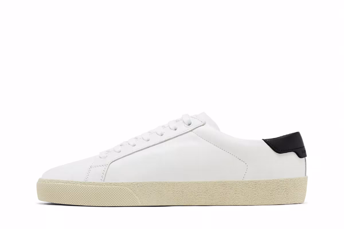 Saint Laurent Women's Court Classic SL/06 Low Optic White Black 2023, view 4