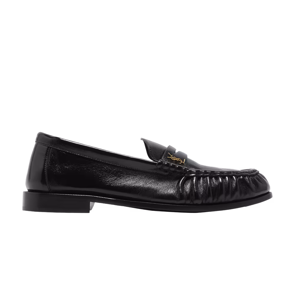 Saint Laurent Le Loafer Penny Slippers Black