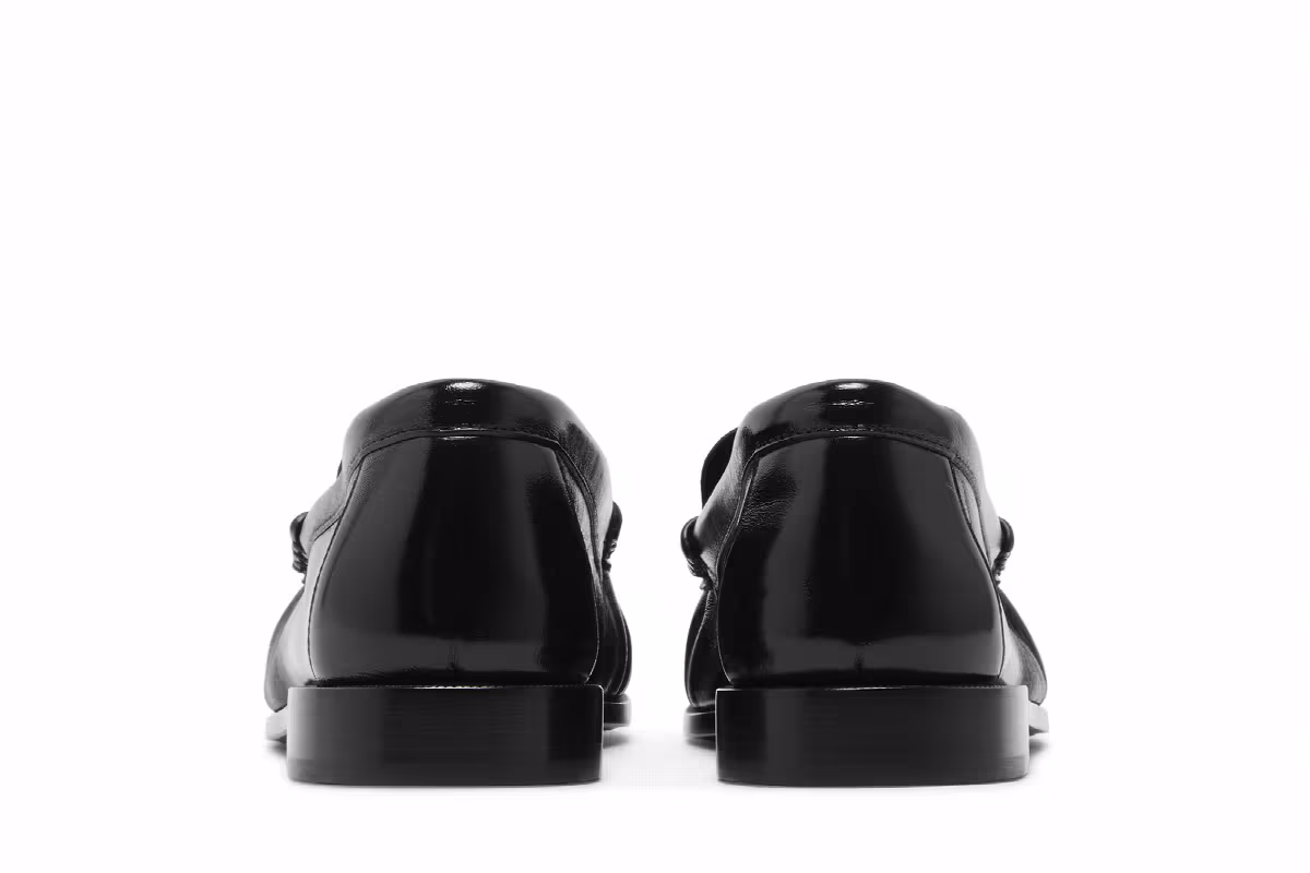 Saint Laurent Le Loafer Penny Slippers Black, view 7