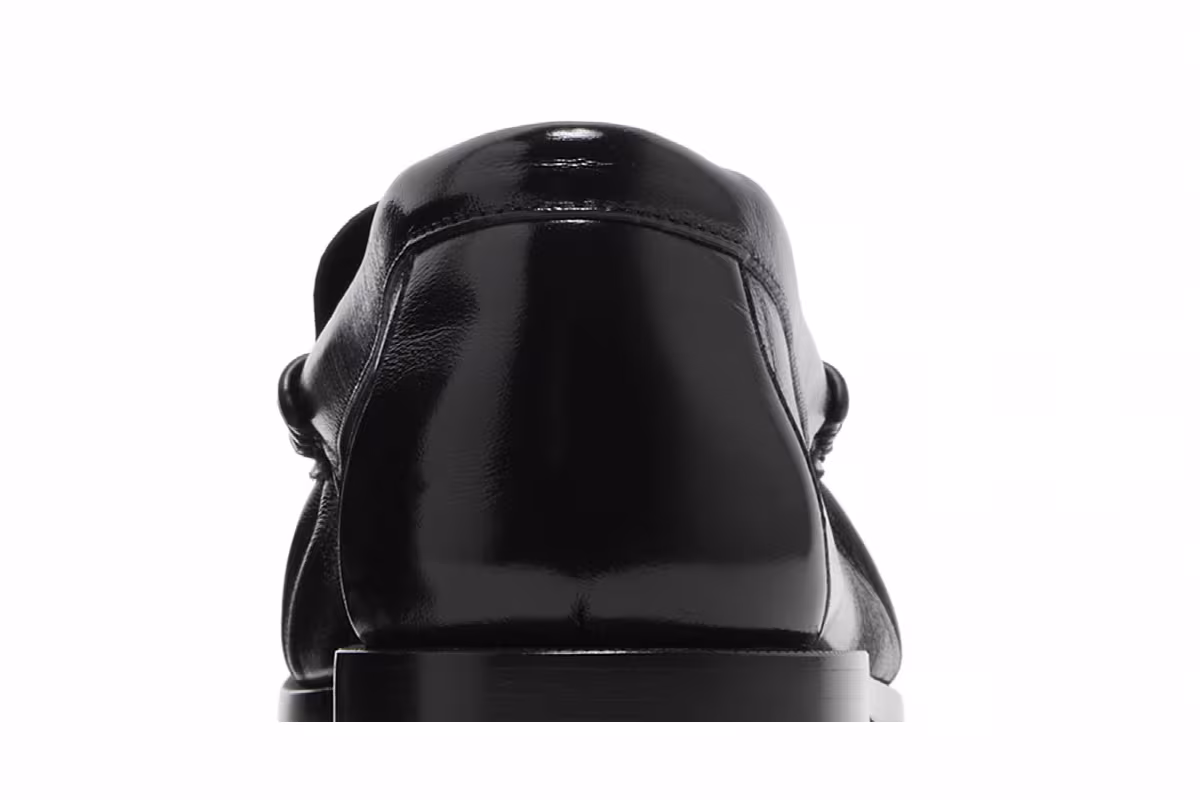 Saint Laurent Le Loafer Penny Slippers Black, view 8