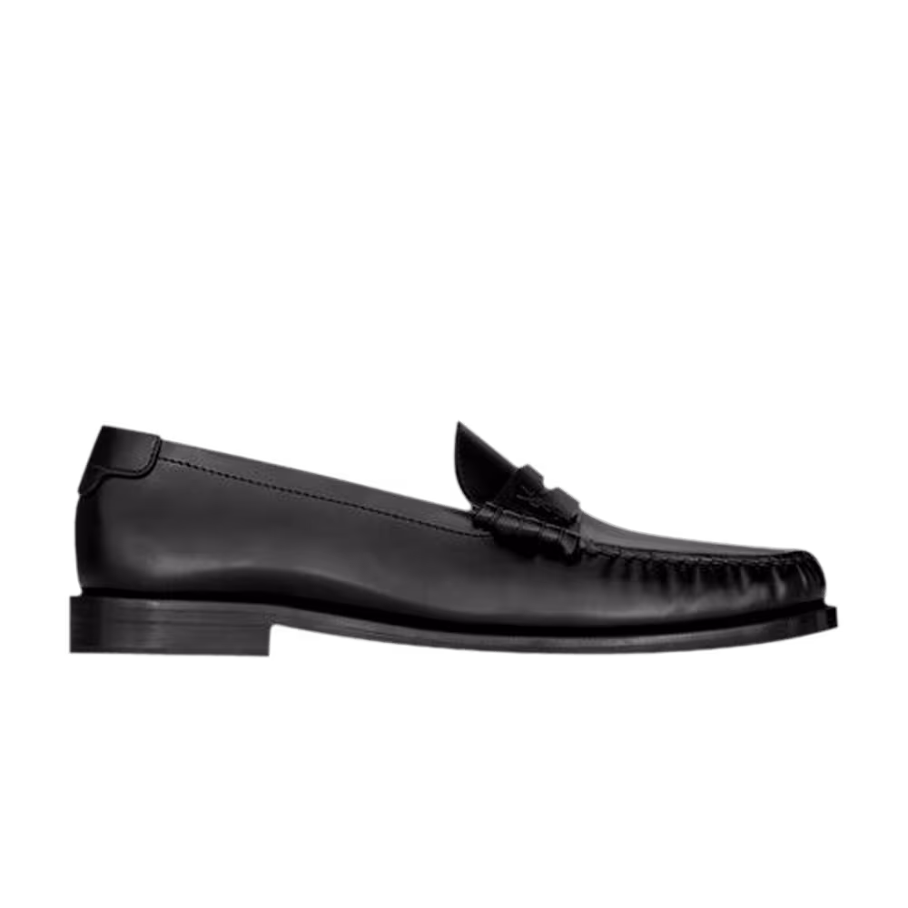 Saint Laurent Le Loafer Penny Slippers Black
