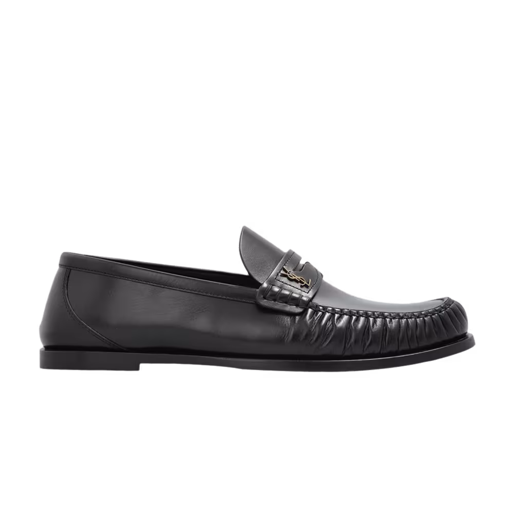 Saint Laurent Le Loafer Penny Slippers Black