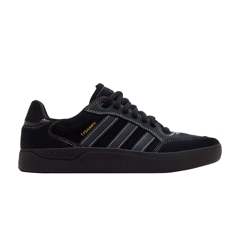 adidas Tyshawn Black Gold Metallic