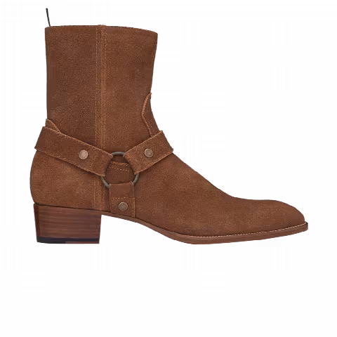 Saint Laurent Wyatt Harness Boot 'Nut'
