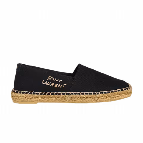 Saint Laurent Embroidered Espadrille 'Black'