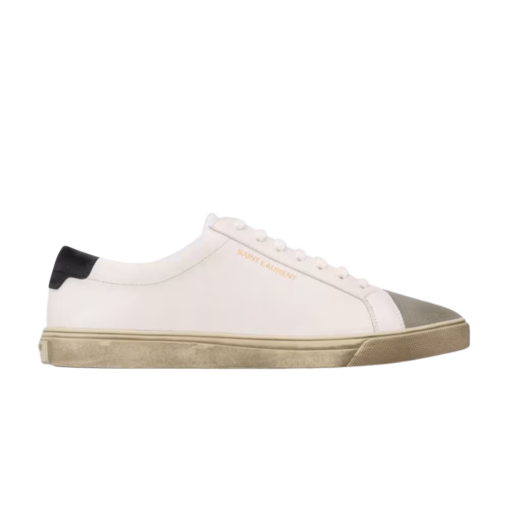 Saint Laurent Andy Low Aged - White Black