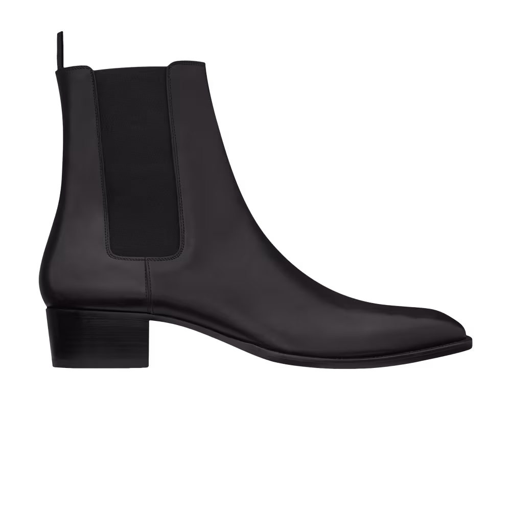 Saint Laurent Wyatt Chelsea Boot Black