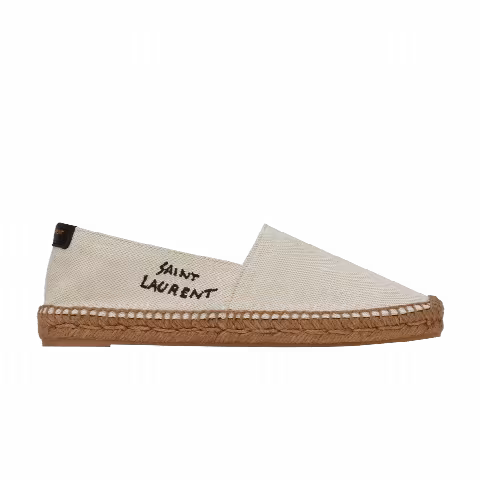 Saint Laurent Wmns Embroidered Espadrille 'Natural Beige'