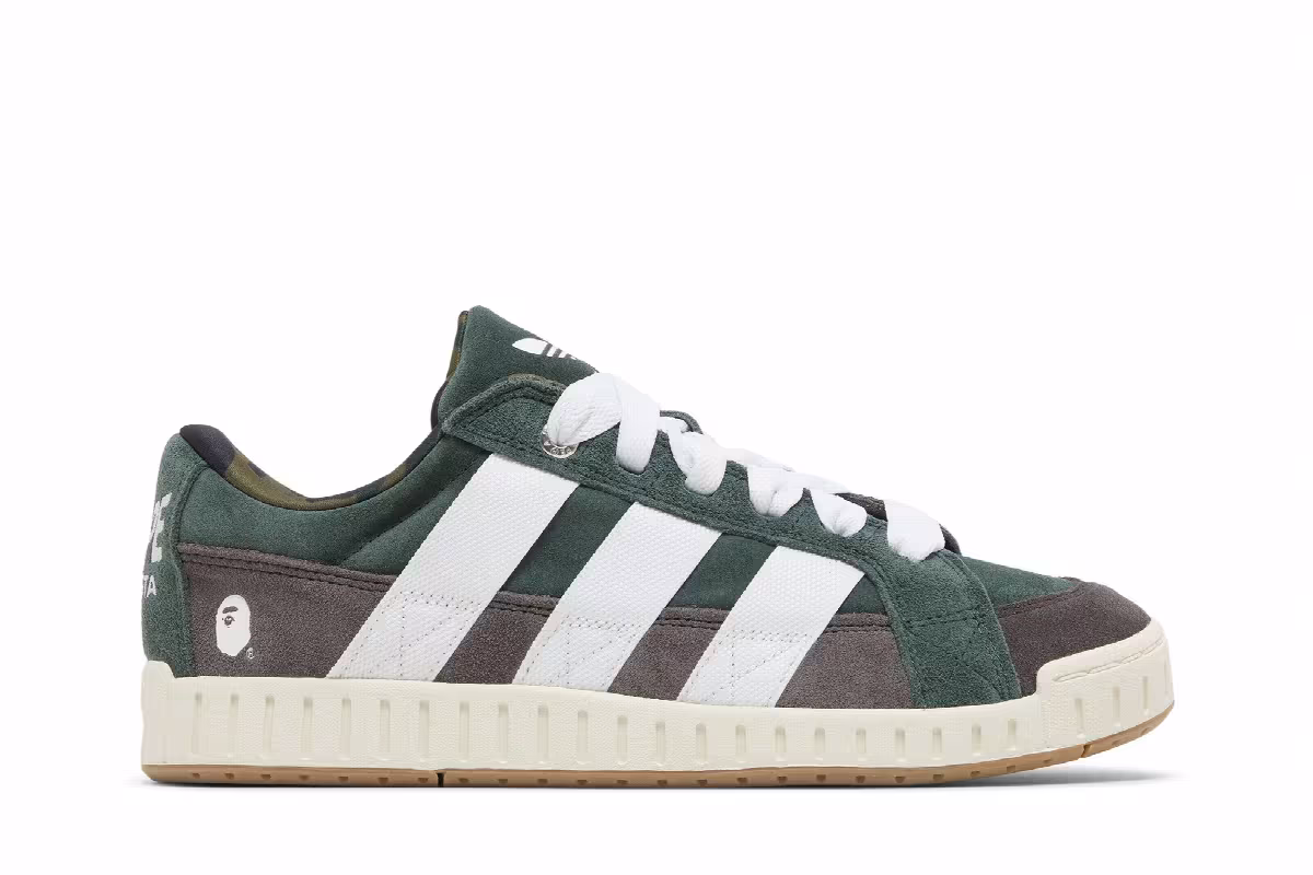 BAPE x adidas LWST Shadow Green, view 2