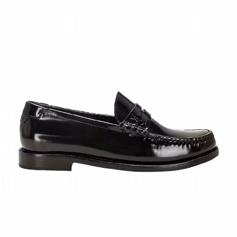 Saint Laurent Wmns Le Loafer Penny Slippers 'Black'