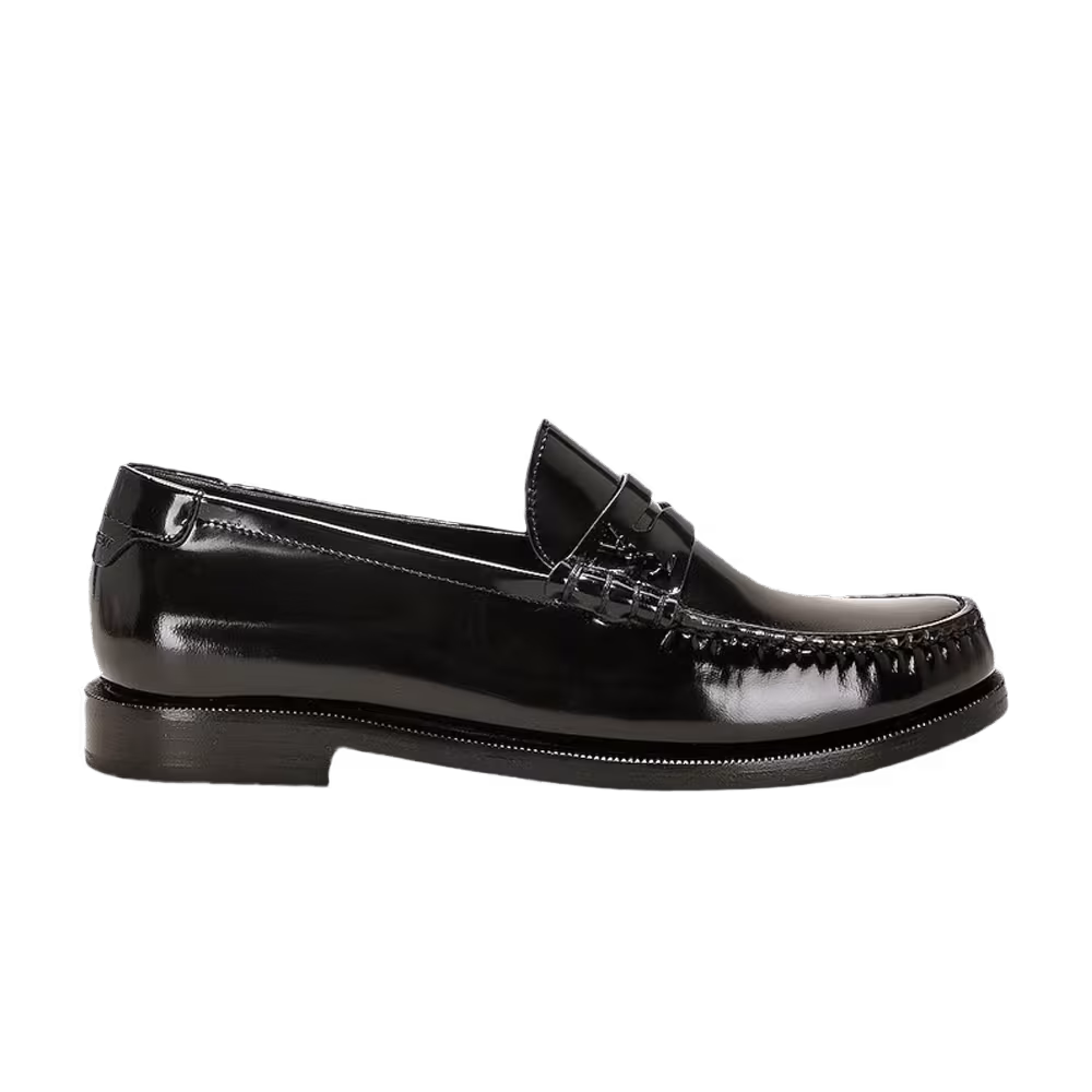 Saint Laurent Women's Le Loafer Penny Slippers Black